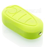 Autosleutel Hoesje geschikt voor Alfa Romeo -  SleutelCover - Silicone Autosleutel Cover - Sleutelhoesje Lime groen