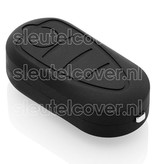 Autosleutel Hoesje geschikt voor Alfa Romeo - SleutelCover - Silicone Autosleutel Cover - Sleutelhoesje Zwart