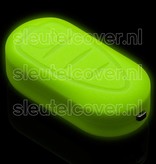 Autosleutel Hoesje geschikt voor Alfa Romeo - SleutelCover - Silicone Autosleutel Cover - Sleutelhoesje Glow in the dark / Lichtgevend