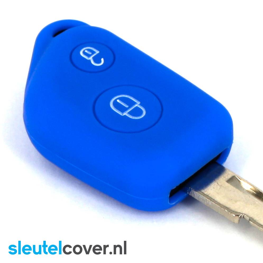 Autosleutel Hoesje geschikt voor Citroën - SleutelCover - Silicone Autosleutel Cover - Sleutelhoesje Blauw