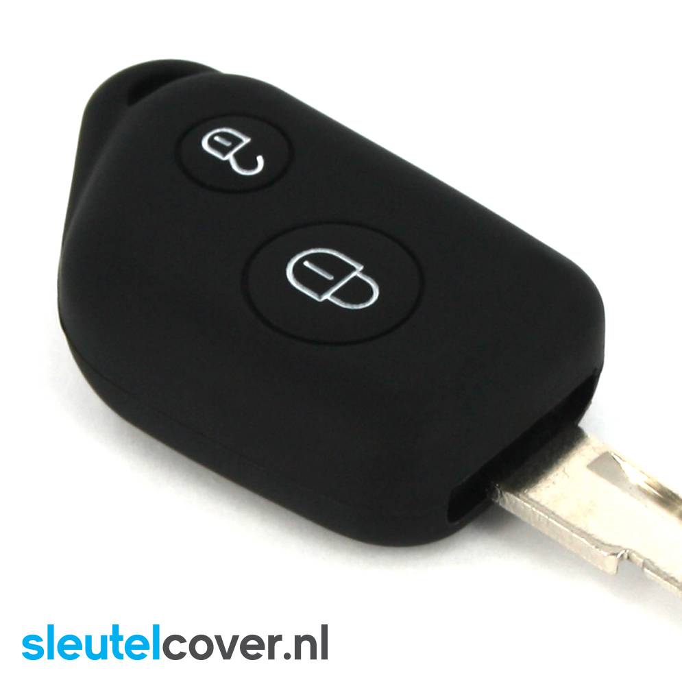 Autosleutel Hoesje geschikt voor Citroën - SleutelCover - Silicone Autosleutel Cover - Sleutelhoesje Zwart