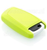 Autosleutel Hoesje geschikt voor BMW - SleutelCover - Silicone Autosleutel Cover - Sleutelhoesje Lime groen