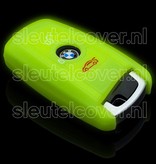 Autosleutel Hoesje geschikt voor BMW - SleutelCover - Silicone Autosleutel Cover - Sleutelhoesje Glow in the dark / Lichtgevend