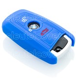 Autosleutel Hoesje geschikt voor BMW - SleutelCover - Silicone Autosleutel Cover - Sleutelhoesje Blauw