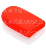 Autosleutel Hoesje geschikt voor Jeep - SleutelCover - Silicone Autosleutel Cover - Sleutelhoesje Rood