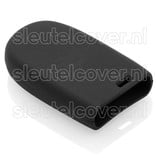 Autosleutel Hoesje geschikt voor Jeep - SleutelCover - Silicone Autosleutel Cover - Sleutelhoesje Zwart