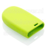 Autosleutel Hoesje geschikt voor Jeep - SleutelCover - Silicone Autosleutel Cover - Sleutelhoesje Lime groen