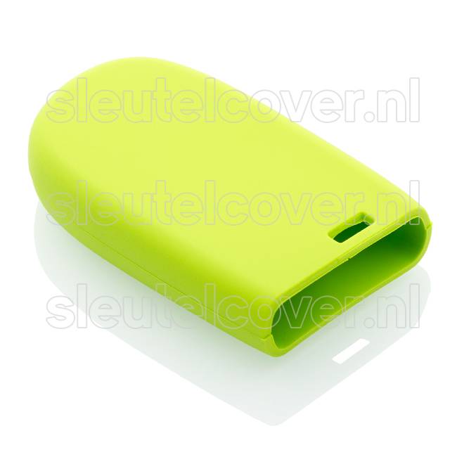 Autosleutel Hoesje geschikt voor Jeep - SleutelCover - Silicone Autosleutel Cover - Sleutelhoesje Lime groen