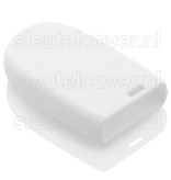 Autosleutel Hoesje geschikt voor Jeep - SleutelCover - Silicone Autosleutel Cover - Sleutelhoesje Wit