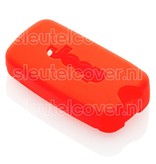 Autosleutel Hoesje geschikt voor Jeep - SleutelCover - Silicone Autosleutel Cover - Sleutelhoesje Rood