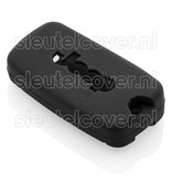 Autosleutel Hoesje geschikt voor Jeep - SleutelCover - Silicone Autosleutel Cover - Sleutelhoesje Zwart