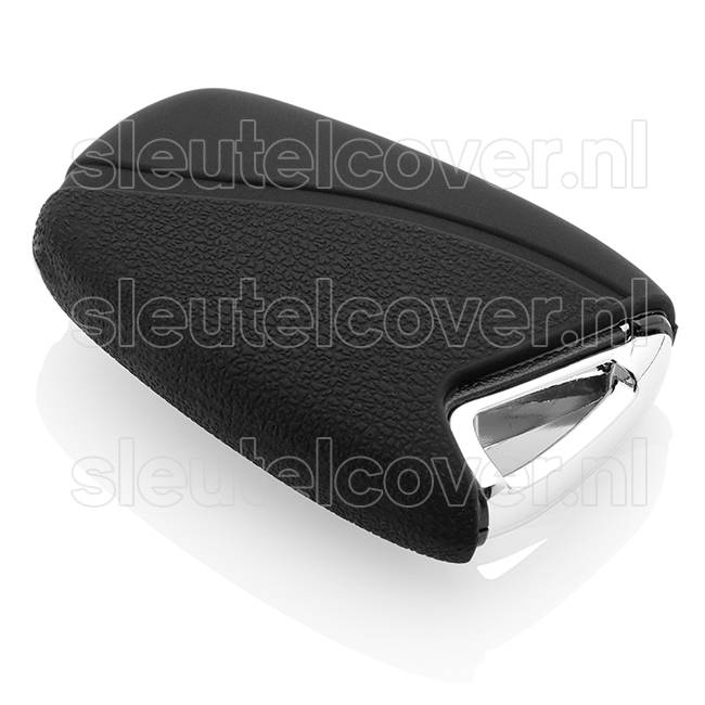 Autosleutel Hoesje geschikt voor Hyundai - SleutelCover - Silicone Autosleutel Cover - Sleutelhoesje Zwart