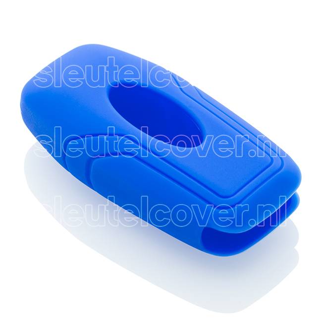 Autosleutel Hoesje geschikt voor Ford - SleutelCover - Silicone Autosleutel Cover - Sleutelhoesje Blauw