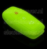 Autosleutel Hoesje geschikt voor Ford - SleutelCover - Silicone Autosleutel Cover - Sleutelhoesje Glow in the dark / Lichtgevend