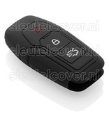 Autosleutel Hoesje geschikt voor Ford - SleutelCover - Silicone Autosleutel Cover - Sleutelhoesje Zwart