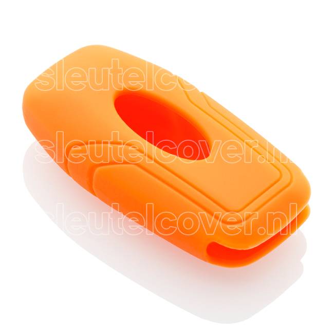 Autosleutel Hoesje geschikt voor Ford - SleutelCover - Silicone Autosleutel Cover - Sleutelhoesje Oranje