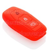 Autosleutel Hoesje geschikt voor Ford - SleutelCover - Silicone Autosleutel Cover - Sleutelhoesje Rood