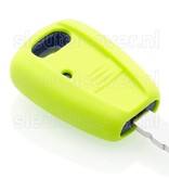 Autosleutel Hoesje geschikt voor Fiat - SleutelCover - Silicone Autosleutel Cover - Sleutelhoesje Lime groen