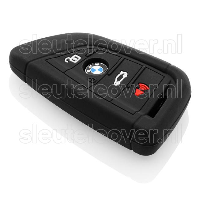 Autosleutel Hoesje geschikt voor BMW - SleutelCover - Silicone Autosleutel Cover - Sleutelhoesje Zwart