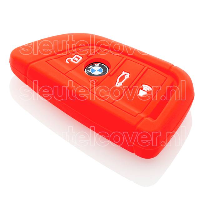 Autosleutel Hoesje geschikt voor BMW - SleutelCover - Silicone Autosleutel Cover - Sleutelhoesje Rood