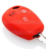 Autosleutel Hoesje geschikt voor Dacia - SleutelCover - Silicone Autosleutel Cover - Sleutelhoesje Rood