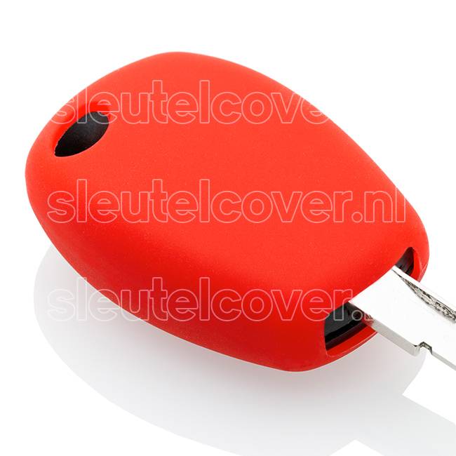 Autosleutel Hoesje geschikt voor Dacia - SleutelCover - Silicone Autosleutel Cover - Sleutelhoesje Rood