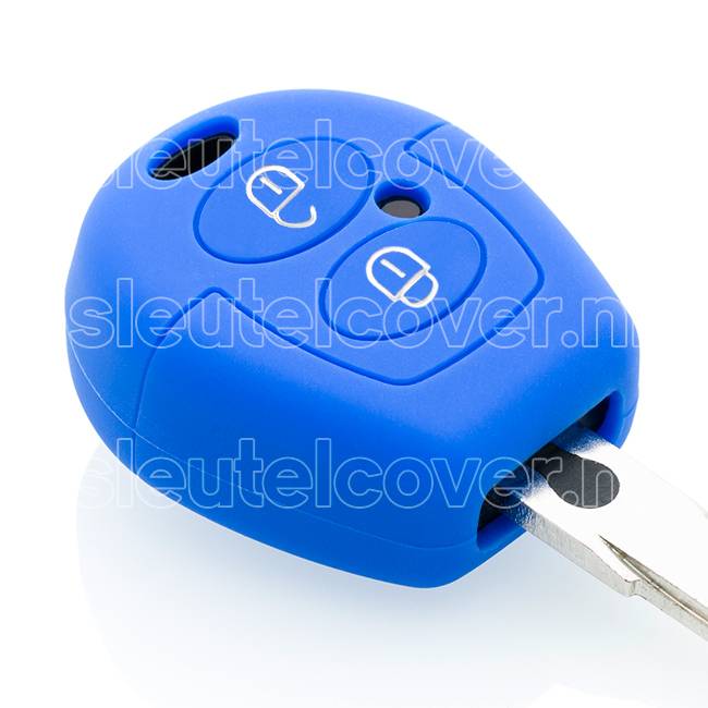 Autosleutel Hoesje geschikt voor Volkswagen / VW - SleutelCover - Silicone Autosleutel Cover - Sleutelhoesje Blauw