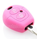 Autosleutel Hoesje geschikt voor Volkswagen / VW - SleutelCover - Silicone Autosleutel Cover - Sleutelhoesje Roze