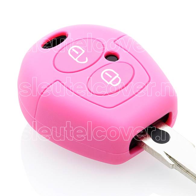 Autosleutel Hoesje geschikt voor Volkswagen / VW - SleutelCover - Silicone Autosleutel Cover - Sleutelhoesje Roze