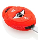 Autosleutel Hoesje geschikt voor Mini - SleutelCover - Silicone Autosleutel Cover - Sleutelhoesje Rood