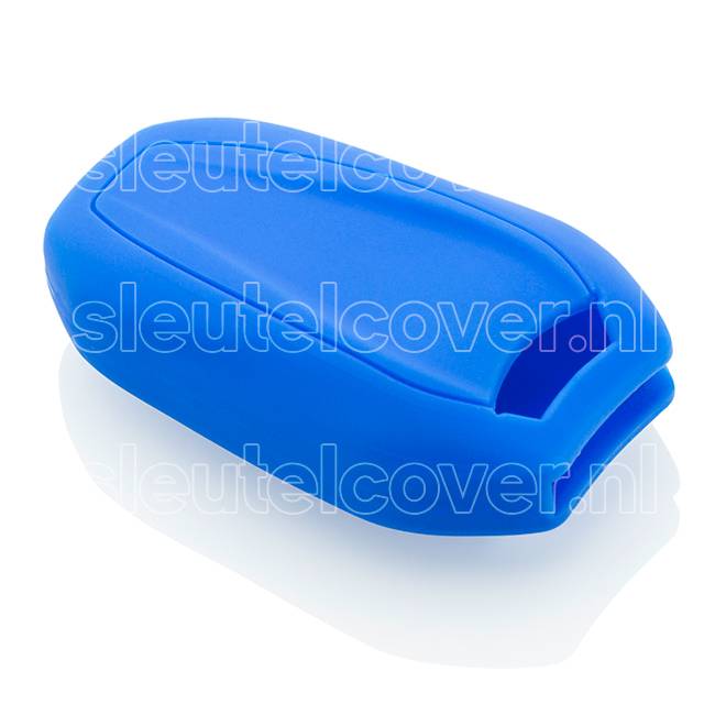 Autosleutel Hoesje geschikt voor Peugeot - SleutelCover - Silicone Autosleutel Cover - Sleutelhoesje Blauw