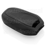 Autosleutel Hoesje geschikt voor Peugeot - SleutelCover - Silicone Autosleutel Cover - Sleutelhoesje Zwart