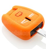 Autosleutel Hoesje geschikt voor Opel - SleutelCover - Silicone Autosleutel Cover - Sleutelhoesje Oranje