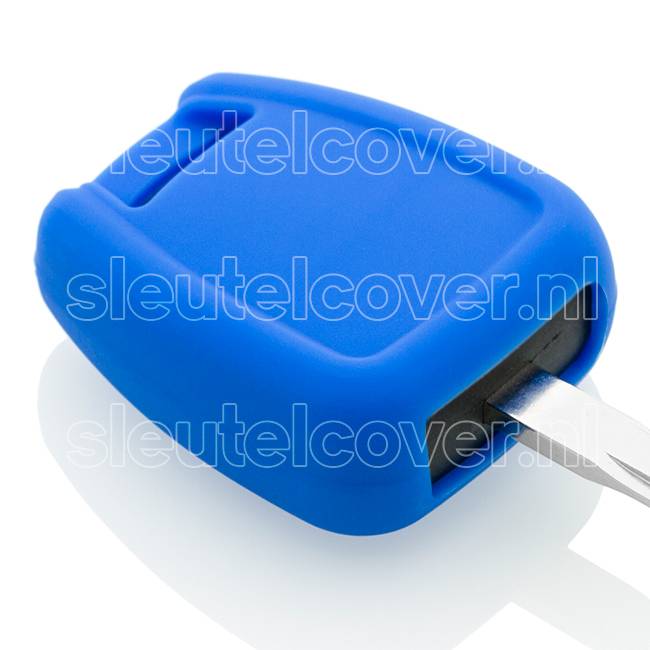 Autosleutel Hoesje geschikt voor Opel - SleutelCover - Silicone Autosleutel Cover - Sleutelhoesje Blauw