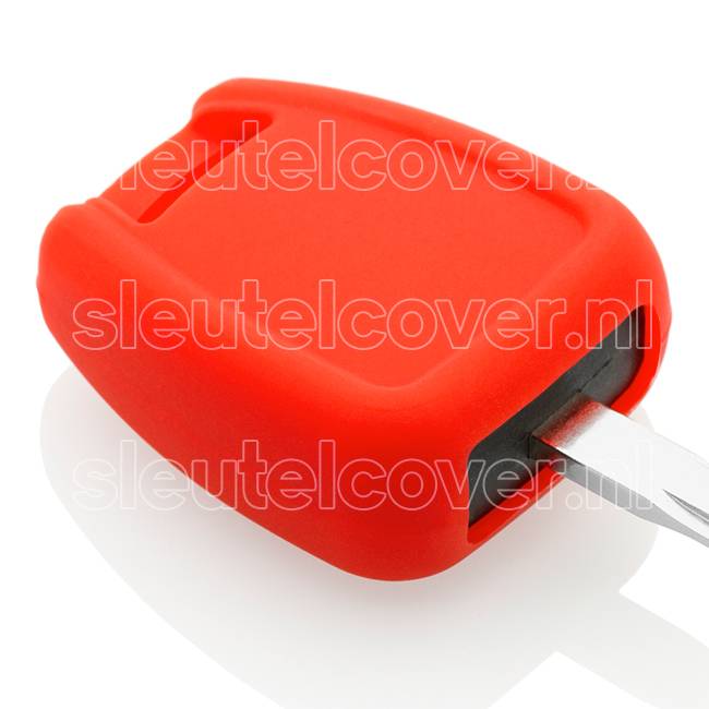 Autosleutel Hoesje geschikt voor Opel - SleutelCover - Silicone Autosleutel Cover - Sleutelhoesje Rood