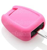 Autosleutel Hoesje geschikt voor Opel - SleutelCover - Silicone Autosleutel Cover - Sleutelhoesje Roze