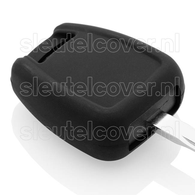 Autosleutel Hoesje geschikt voor Opel - SleutelCover - Silicone Autosleutel Cover - Sleutelhoesje Zwart