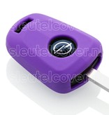 Autosleutel Hoesje geschikt voor Opel - SleutelCover - Silicone Autosleutel Cover - Sleutelhoesje Paars