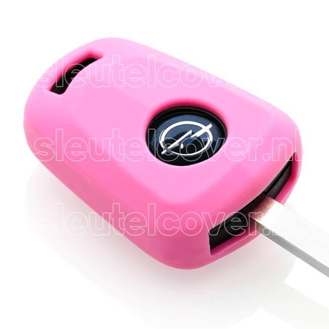 Opel SleutelCover - Roze / Silicone sleutelhoesje / beschermhoesje autosleutel