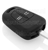 Autosleutel Hoesje geschikt voor Opel - SleutelCover - Silicone Autosleutel Cover - Sleutelhoesje Zwart