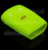 Autosleutel Hoesje geschikt voor Audi - SleutelCover - Silicone Autosleutel Cover - Sleutelhoesje Glow in the dark / Lichtgevend