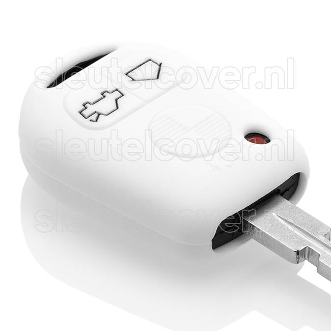 Autosleutel Hoesje geschikt voor BMW - SleutelCover - Silicone Autosleutel Cover - Sleutelhoesje Wit