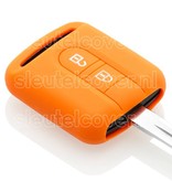 Autosleutel Hoesje geschikt voor Nissan - SleutelCover - Silicone Autosleutel Cover - Sleutelhoesje Oranje