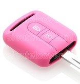 Autosleutel Hoesje geschikt voor Nissan - SleutelCover - Silicone Autosleutel Cover - Sleutelhoesje Roze