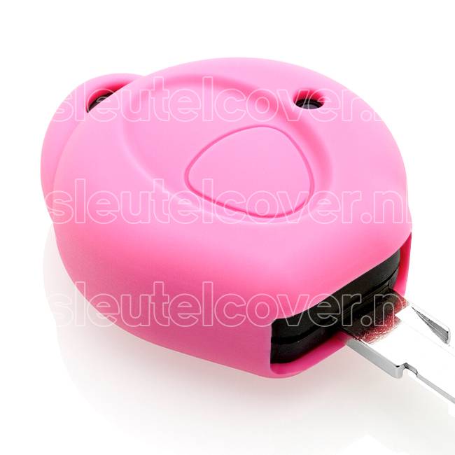 Autosleutel Hoesje geschikt voor Peugeot - SleutelCover - Silicone Autosleutel Cover - Sleutelhoesje Roze