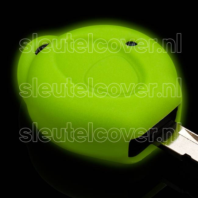 Autosleutel Hoesje geschikt voor Peugeot - SleutelCover - Silicone Autosleutel Cover - Sleutelhoesje Glow in the dark / Lichtgevend