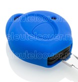 Autosleutel Hoesje geschikt voor Peugeot - SleutelCover - Silicone Autosleutel Cover - Sleutelhoesje Blauw