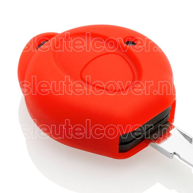 Autosleutel Hoesje geschikt voor Peugeot - SleutelCover - Silicone Autosleutel Cover - Sleutelhoesje Rood