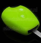 Autosleutel Hoesje geschikt voor Dacia - SleutelCover - Silicone Autosleutel Cover - Sleutelhoesje Glow in the dark / Lichtgevend