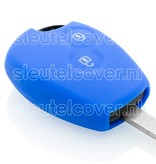 Autosleutel Hoesje geschikt voor Dacia - SleutelCover - Silicone Autosleutel Cover - Sleutelhoesje Blauw